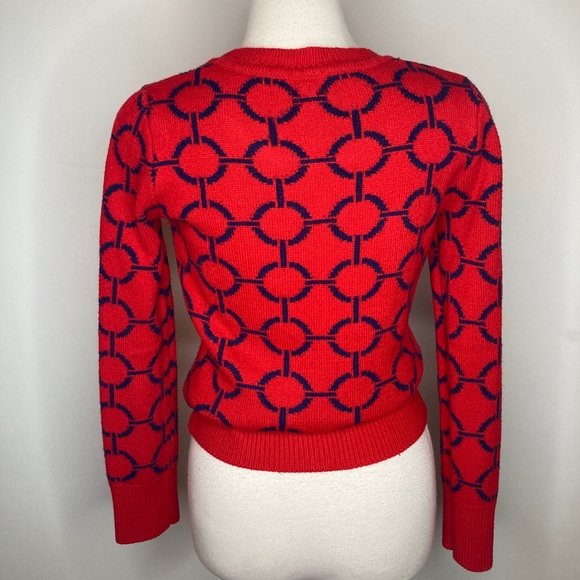 Joe Fresh SM red crew neck knit sweater - Picture 3 of 4